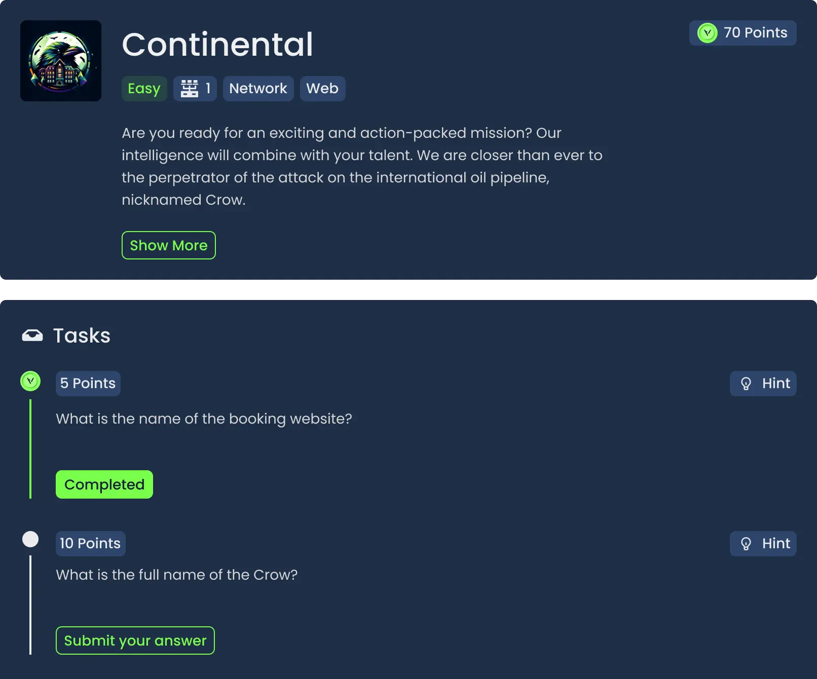 Scenarios Preview